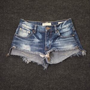 Bullhead Shorts Slouchy Short Size 1 Low Rise Micro Mini Shorts y2k